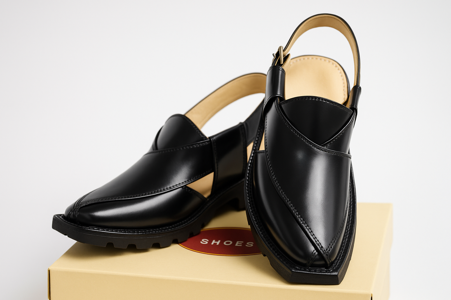 Black Narozi Chappal